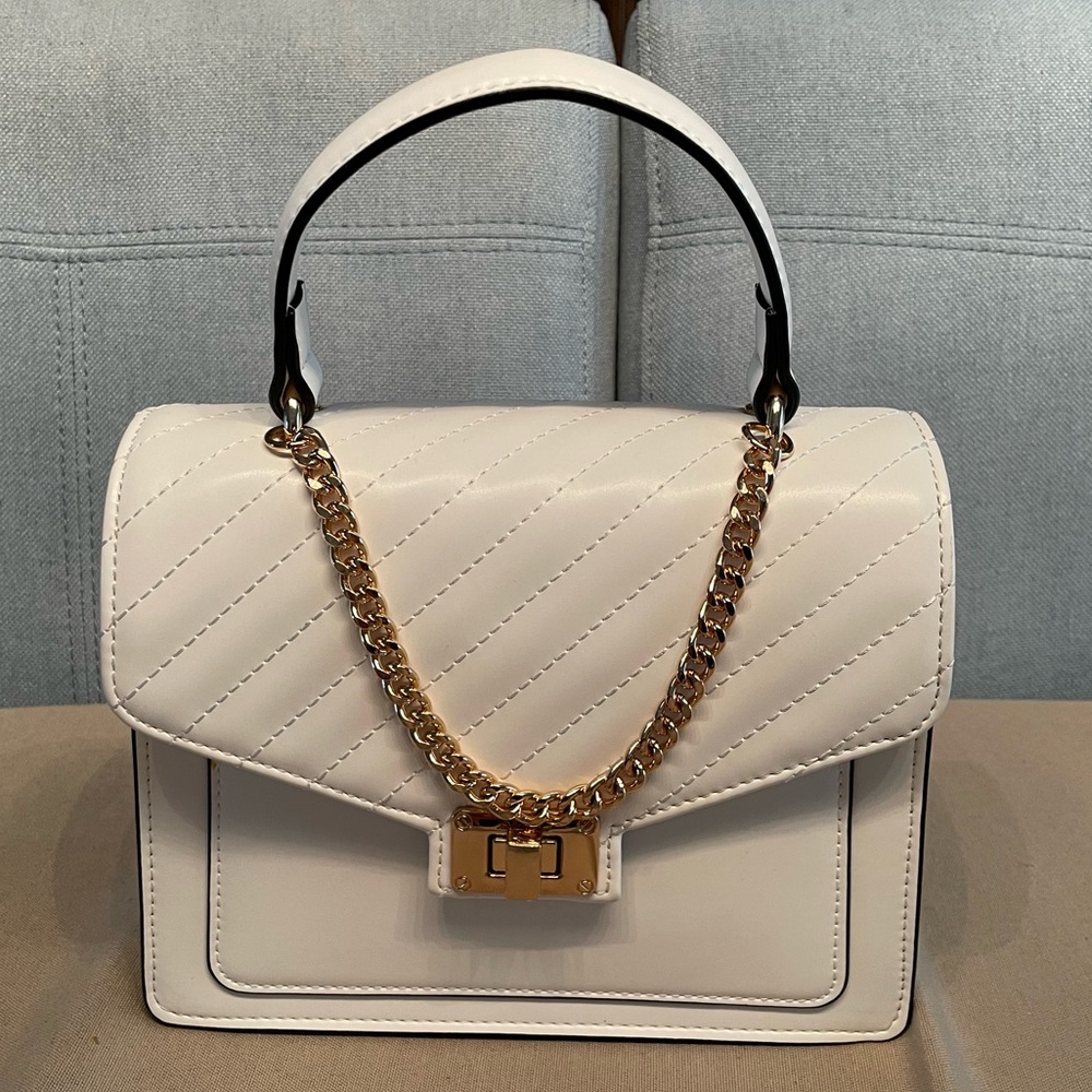 Aldo Matthan Convertible Satchel in White